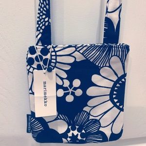 Marimekko Black & White Flower Shoulder Bag